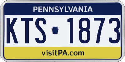 PA license plate KTS1873