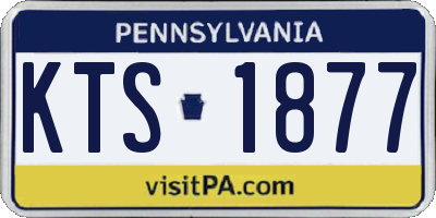 PA license plate KTS1877