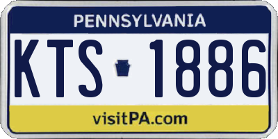 PA license plate KTS1886