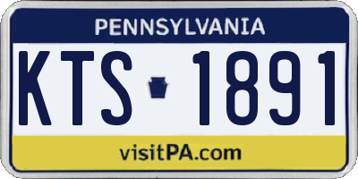 PA license plate KTS1891