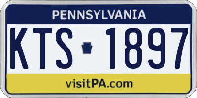 PA license plate KTS1897