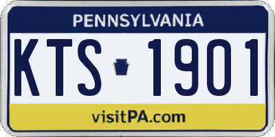 PA license plate KTS1901