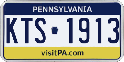 PA license plate KTS1913