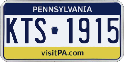 PA license plate KTS1915