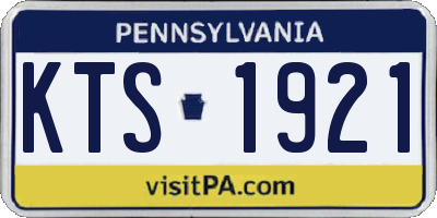 PA license plate KTS1921