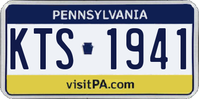 PA license plate KTS1941