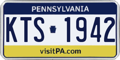 PA license plate KTS1942