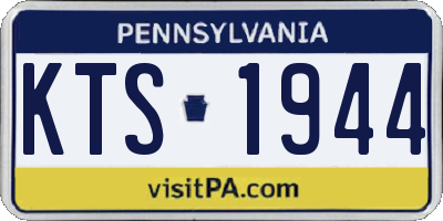 PA license plate KTS1944