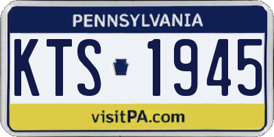 PA license plate KTS1945