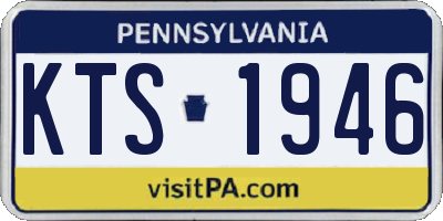 PA license plate KTS1946