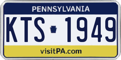 PA license plate KTS1949