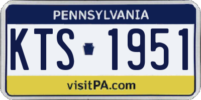 PA license plate KTS1951