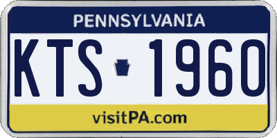 PA license plate KTS1960
