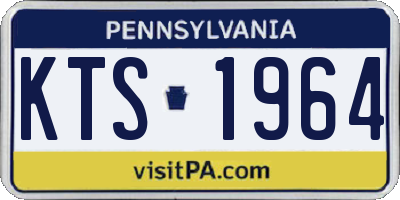 PA license plate KTS1964