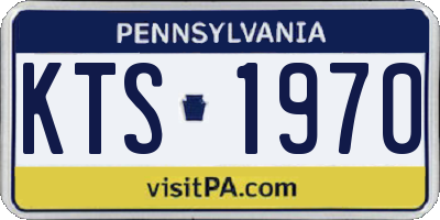 PA license plate KTS1970
