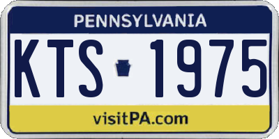 PA license plate KTS1975