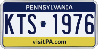 PA license plate KTS1976