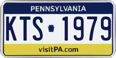 PA license plate KTS1979