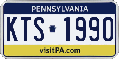 PA license plate KTS1990