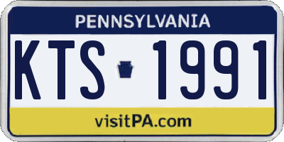 PA license plate KTS1991