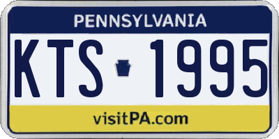 PA license plate KTS1995