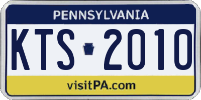 PA license plate KTS2010