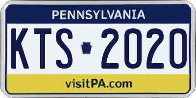 PA license plate KTS2020
