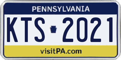 PA license plate KTS2021