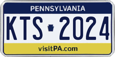 PA license plate KTS2024
