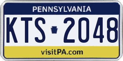 PA license plate KTS2048