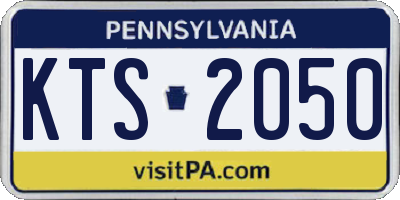 PA license plate KTS2050