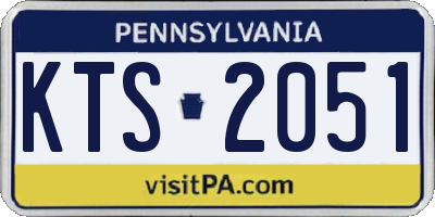 PA license plate KTS2051