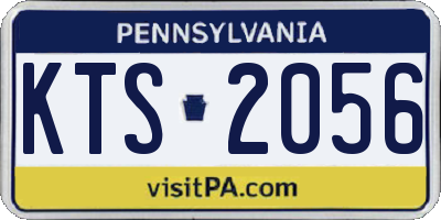 PA license plate KTS2056