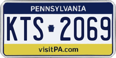 PA license plate KTS2069