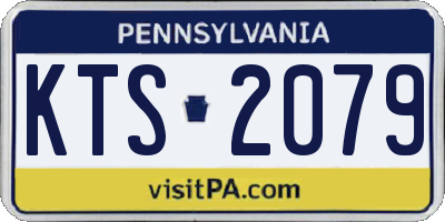 PA license plate KTS2079