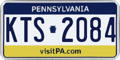 PA license plate KTS2084