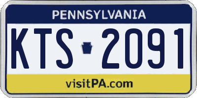 PA license plate KTS2091