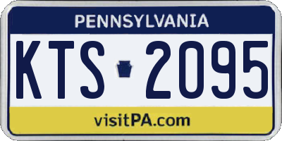 PA license plate KTS2095