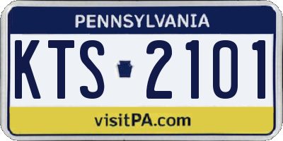 PA license plate KTS2101