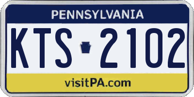 PA license plate KTS2102