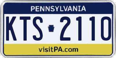 PA license plate KTS2110