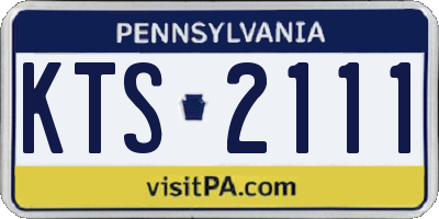 PA license plate KTS2111
