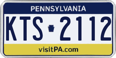 PA license plate KTS2112