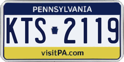 PA license plate KTS2119