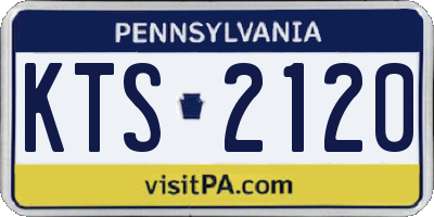 PA license plate KTS2120