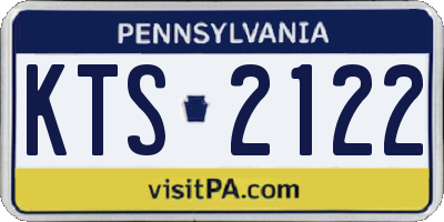 PA license plate KTS2122