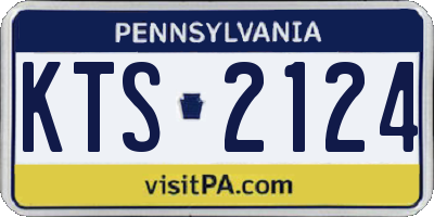 PA license plate KTS2124