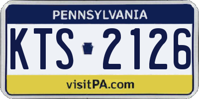 PA license plate KTS2126