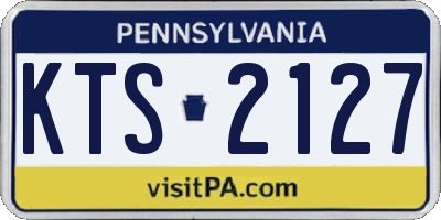 PA license plate KTS2127