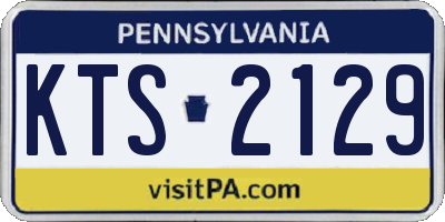 PA license plate KTS2129
